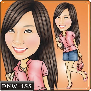 女生人像Q版漫畫PNW-155